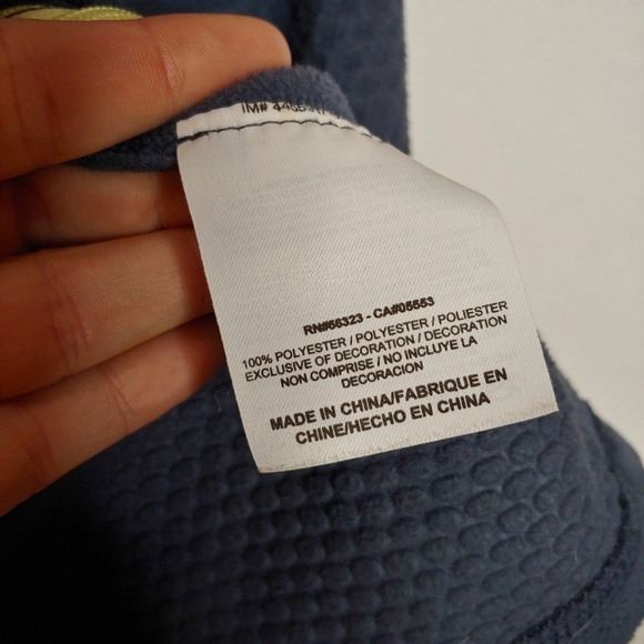 Nike Funnel Neck Fleece Pullover Side Zipper Blue Gray Yellow 508217-437 Small S - Picture 11 of 11